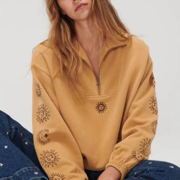 ghanda quarter zip